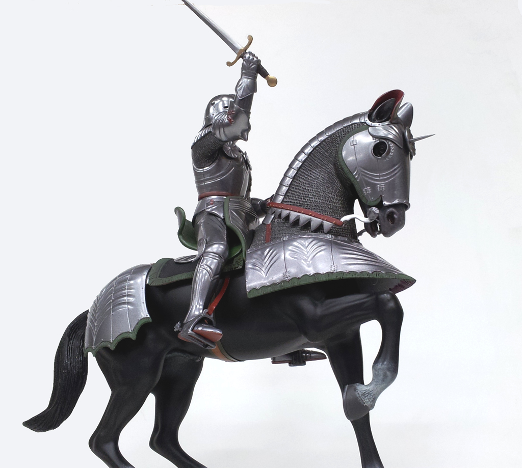 Mounted Knight in Armour